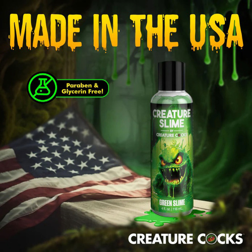 4oz Creature Slime Green Slime Water-Based - Lubricant  4