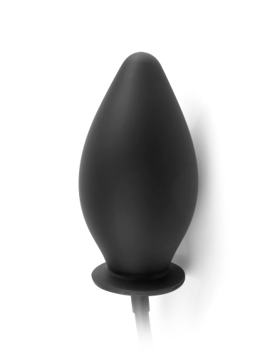 Anal Fantasy Collection Inflatable Silicone Plug - Black  2