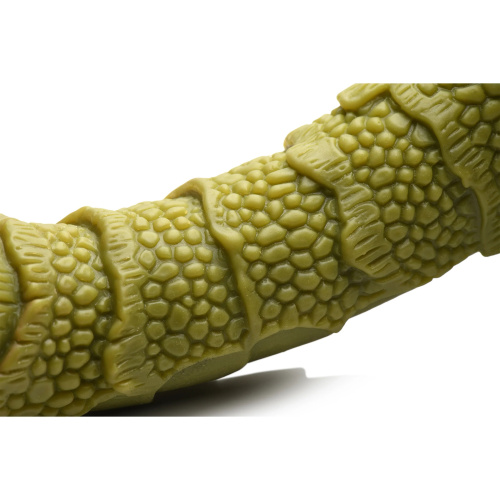 Swamp Monster Green Scaly Silicone Dildo  5