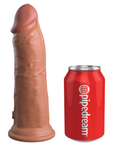 King Cock Elite 8 Inch Silicone Dual Density Cock  - Tan  2